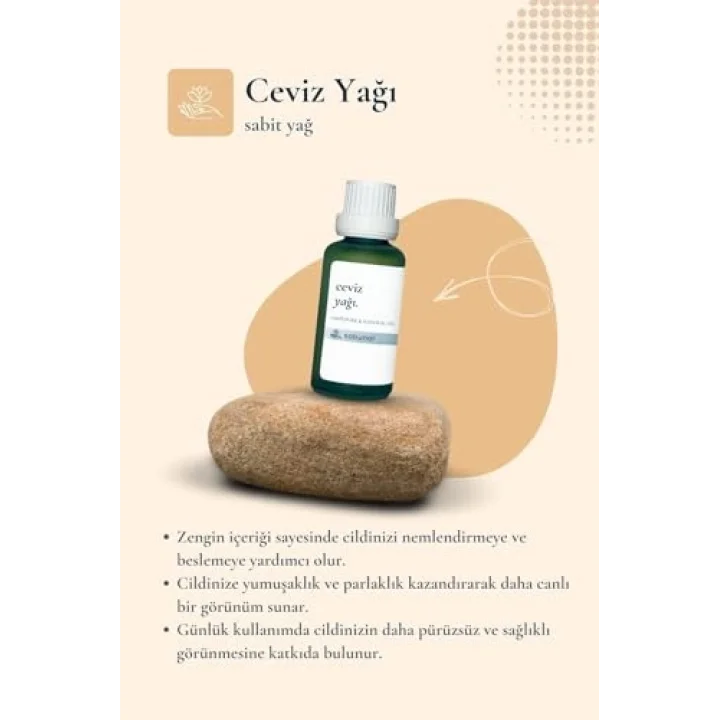 Ceviz Yağı 30 ml - Doğal Soğuk Sıkım Yağ