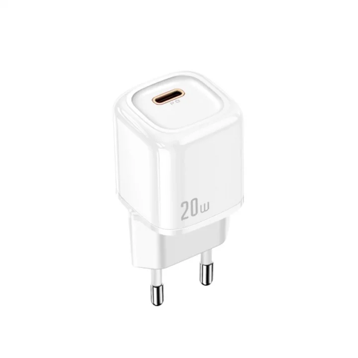 Ch-8290 20W Mini Pd Type-C Girişli Şarj Adaptörü, Beyaz