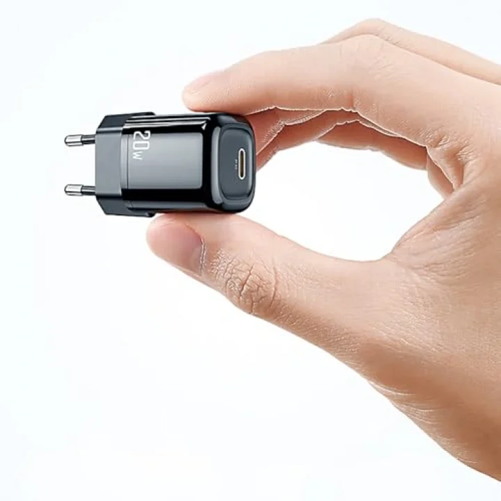 Ch-8291 20W Mini Pd Type-C Girişli Şarj Adaptörü, Siyah