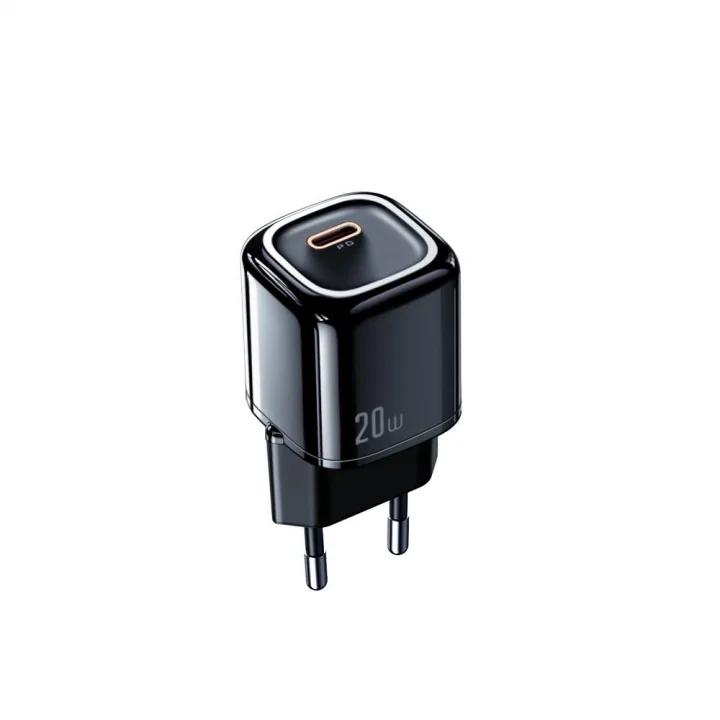 Ch-8291 20W Mini Pd Type-C Girişli Şarj Adaptörü, Siyah