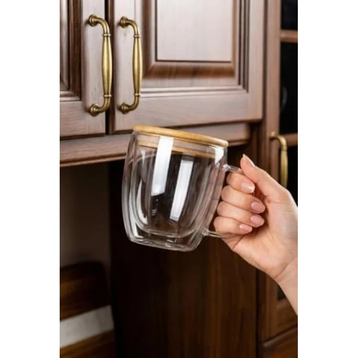Chado - Çift Cidarlı Cam Çay Bardağı 300ml