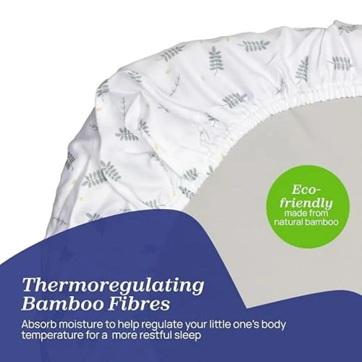 Chicco Çarşaf Bambu Set İki Parça Baby Hug Greenery