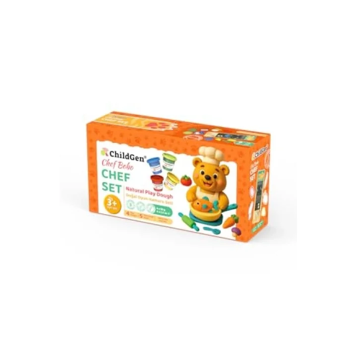 ChildGen Doğal Oyun Hamuru Sevimli Patiler - Chef Set