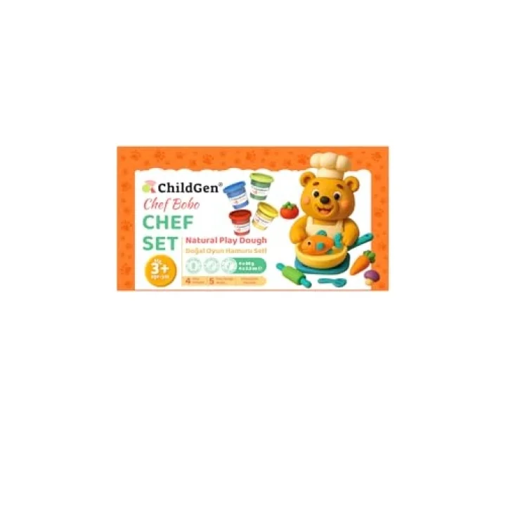 ChildGen Doğal Oyun Hamuru Sevimli Patiler - Chef Set