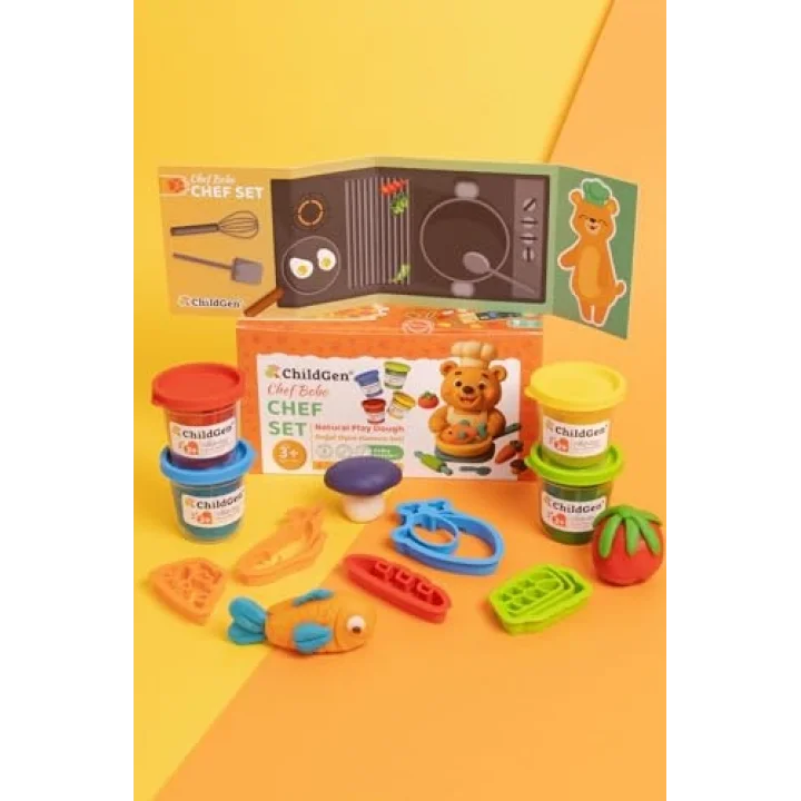 ChildGen Doğal Oyun Hamuru Sevimli Patiler - Chef Set