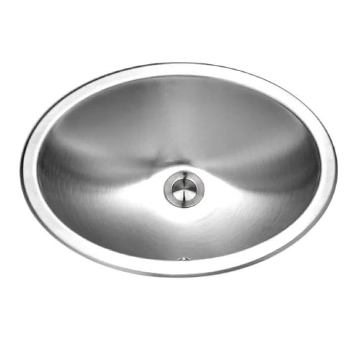 CHO-1800-1 Opus Serisi Gömme Paslanmaz Çelik Oval Kase Lavabo Taşma