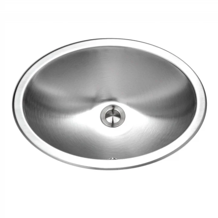 CHO-1800-1 Opus Serisi Gömme Paslanmaz Çelik Oval Kase Lavabo Taşma