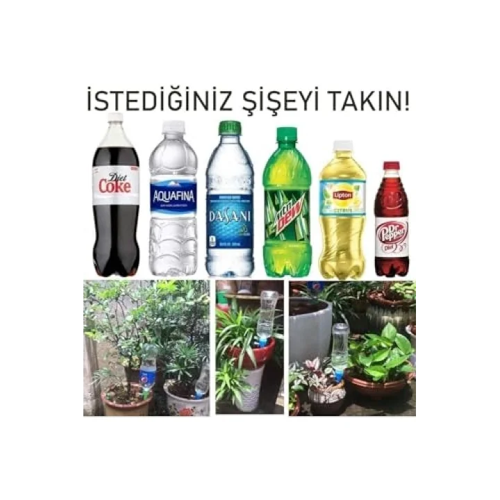 Çiçek Damlama Sulama Şişe Aparat 18 Li Set, 719678