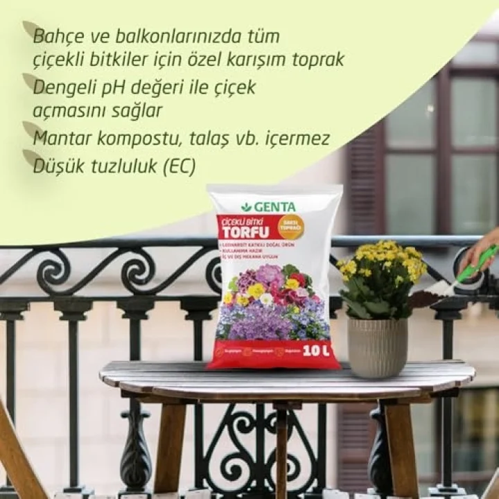 Çiçekli Bitkiler İçin Saksı Toprağı 10 Lt