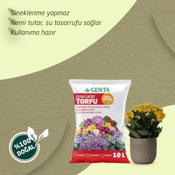 Çiçekli Bitkiler İçin Saksı Toprağı 10 Lt