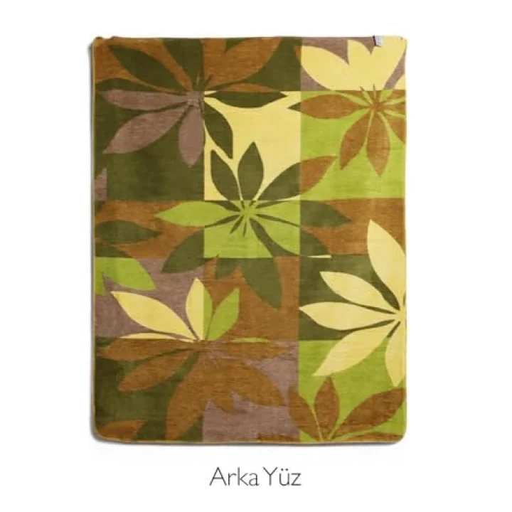 Çift Kişilik Battaniye 200 x 220 cm (Botanik)