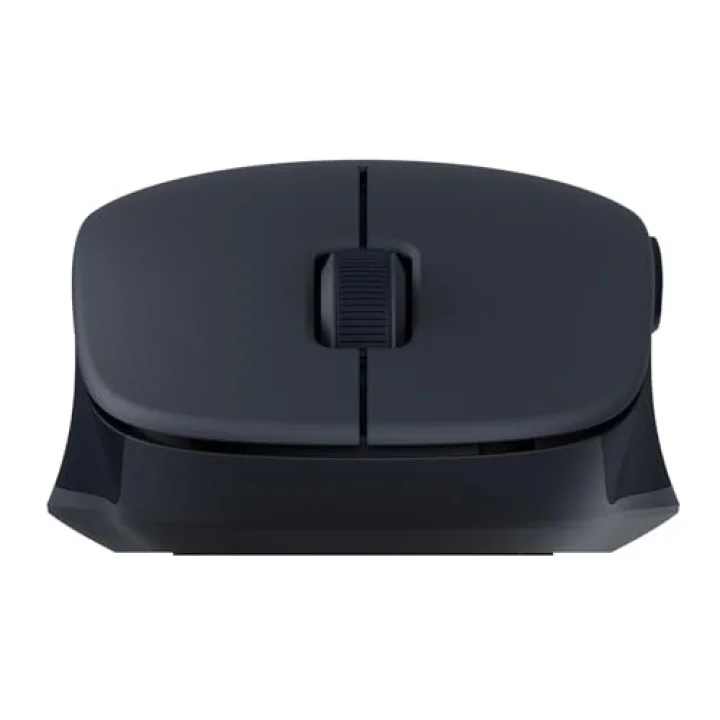 Çift Modlu Kablosuz Fare 2 Siyah 2.4GHz ve Bluetooth Çift Modlu Bağlantı Sessiz 1200 DPI Hassas Sensör Simetrik Hafif 62g İki Cihaz Arasında Dikişsiz Anahtarlama LED Göstergesi Büyük