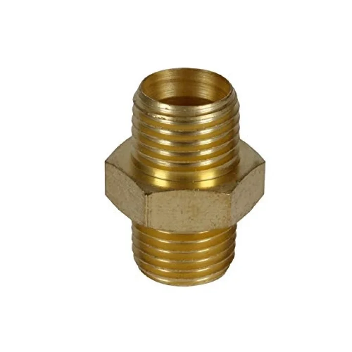 Çift Taraflı Nipel R1/4 (Kompresör Aksesuarı, pirinçten, tüm 1/4 dış dişli basınçlı hava bağlantılarına uygun) - 4139620