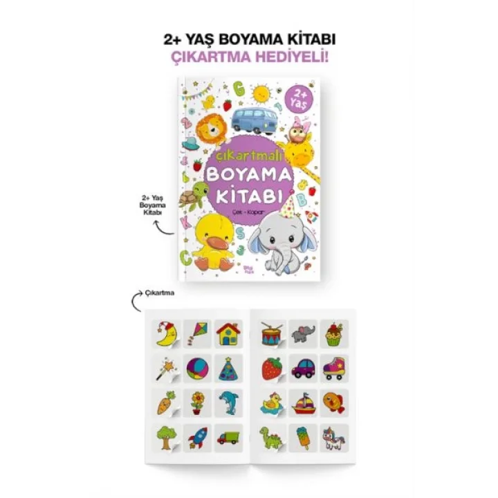 Çıkartmalı Boyama Kitabı  2 Yaş +