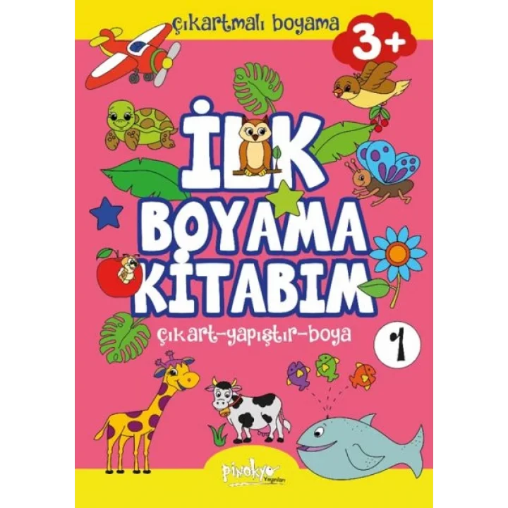 Çıkartmalı İlk Boyama Kitabım 3+ Yaş-1