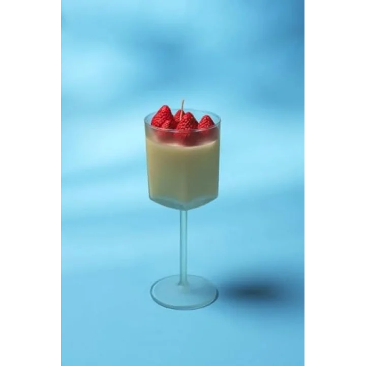 Çilek Üç Boy Altılı Silikon Mum Kalıbı