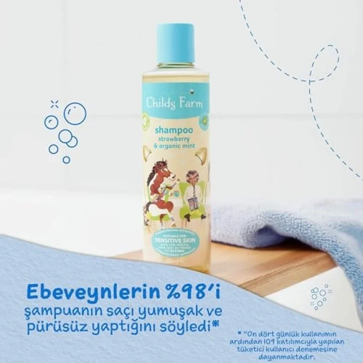 Çilek ve Organik Nane Özlü Şampuan 250ml