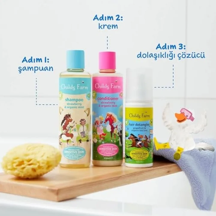 Çilek ve Organik Nane Özlü Şampuan 250ml