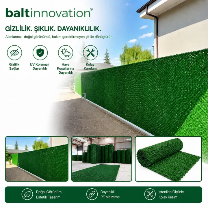 Çim Çit Örgü Telli Bahçe Çiti 50 Cm X 3 Mt