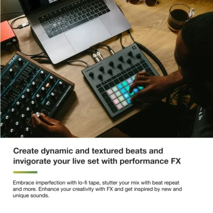 Circuit Rhythm Groovebox Synthesizer: Beats Yapmak ve Performans Sergilemek İçin 8 Örnek Parçaya Sahip Sampler ve Groovebox