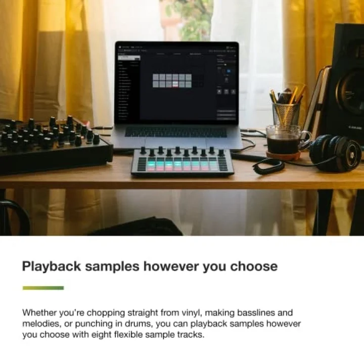 Circuit Rhythm Groovebox Synthesizer: Beats Yapmak ve Performans Sergilemek İçin 8 Örnek Parçaya Sahip Sampler ve Groovebox
