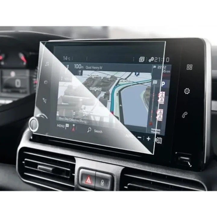 Citroen Berlingo 8 İnç İle Uyumlu Mat Ekran Koruyucu Multimedya Şeffaf
