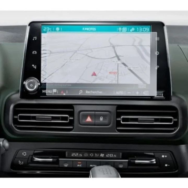 Citroen Berlingo 8 İnç İle Uyumlu Mat Ekran Koruyucu Multimedya Şeffaf