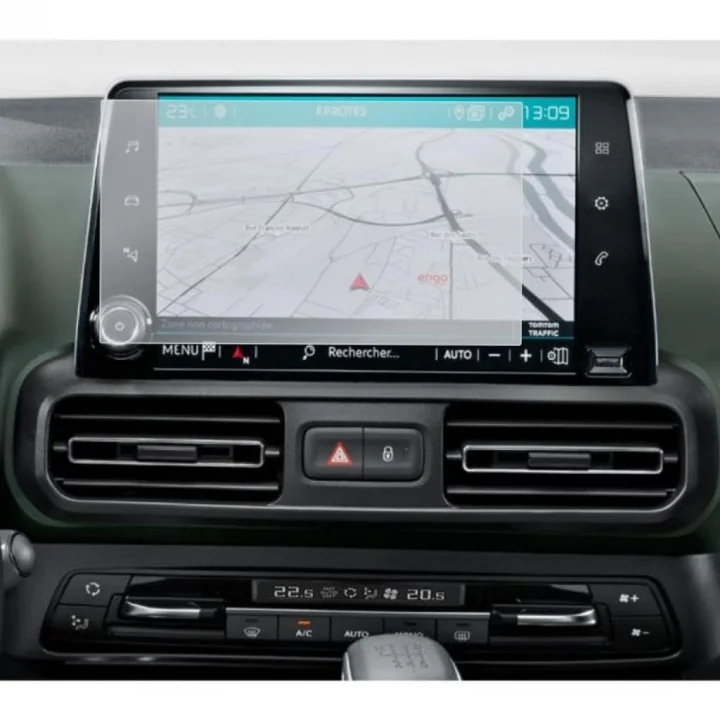 Citroen Berlingo 8 İnç İle Uyumlu Mat Ekran Koruyucu Multimedya Şeffaf