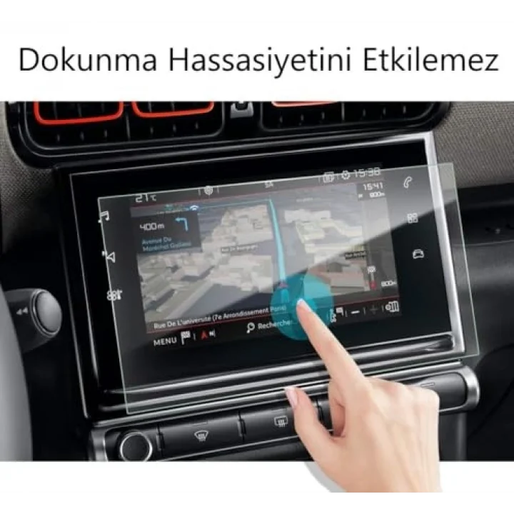 Citroen C3 7 İnç İle Uyumlu Ekran Koruyucu Multimedya Navigasyon
