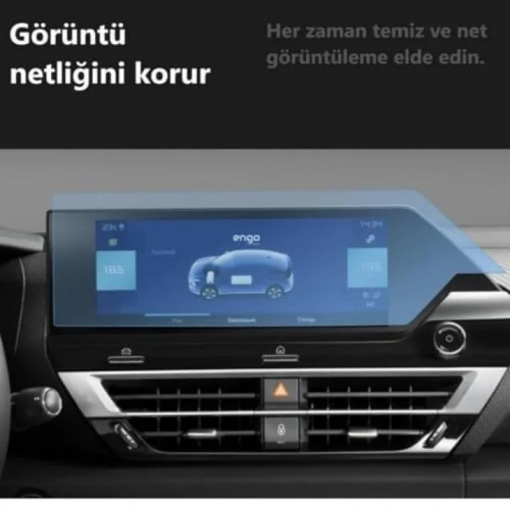Citroen E-C4 10 İnç İle Uyumlu Ekran Koruyucu Multimedya Navigasyon