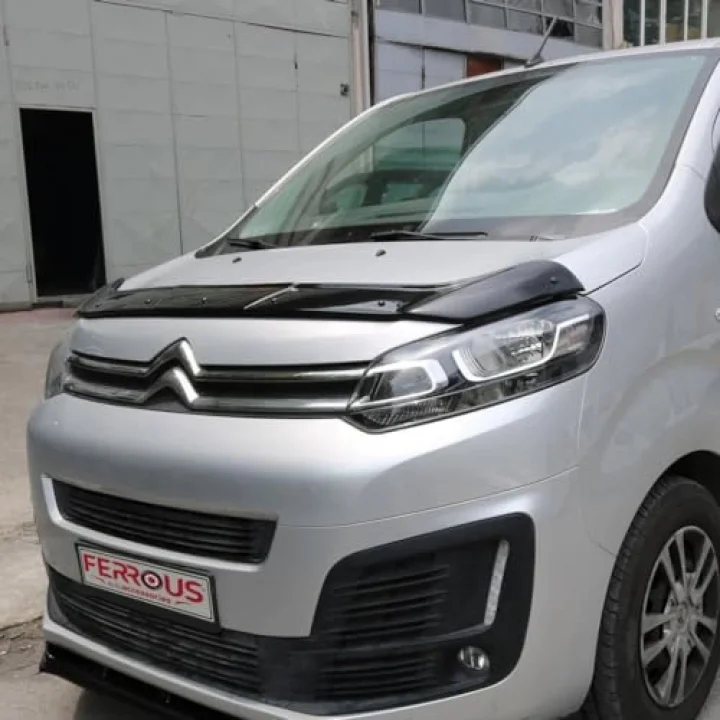 Citroen Jumpy ile Uyumlu ile Uyumlu Ön Kaput Koruyucu Rüzgarlık 2017 ve Üstü