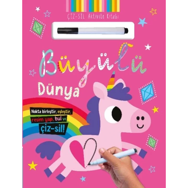 Çiz – Sil Aktivite Kitabı Büyülü Dünya