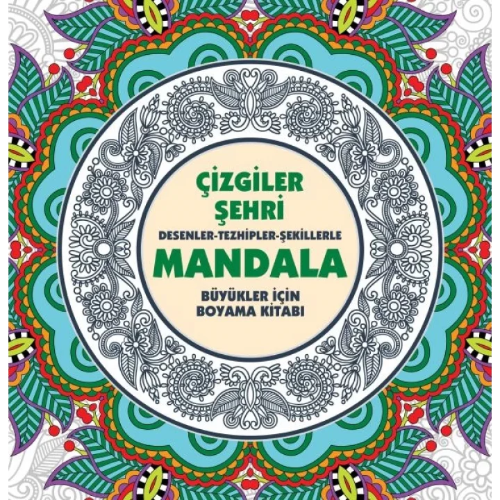 Çizgiler Şehri - Mandala (Büyükler İçin Boyama)