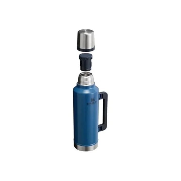 Classic Legendary Vakumlu Çelik Termos, Mavi (Hammertone Lake), 1.9 Litre | 45 saat dayanır. Sıcak veya soğuk – Sızdırmaz – BPA içermez – Kapak bardak görevi görür