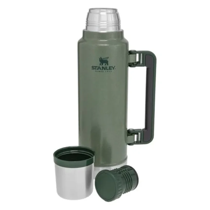 Classic Legendary Vakumlu Termos 1.4 Litre - Yeşil (Hammertone Green) | Paslanmaz Çelik | 40 saat boyunca sıcak veya soğuğu tutar, sızdırmaz ve bulaşık makinesinde yıkanabilir, BPA içermeyen yalıtımlı