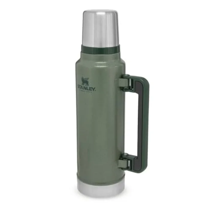 Classic Legendary Vakumlu Termos 1.4 Litre - Yeşil (Hammertone Green) | Paslanmaz Çelik | 40 saat boyunca sıcak veya soğuğu tutar, sızdırmaz ve bulaşık makinesinde yıkanabilir, BPA içermeyen yalıtımlı