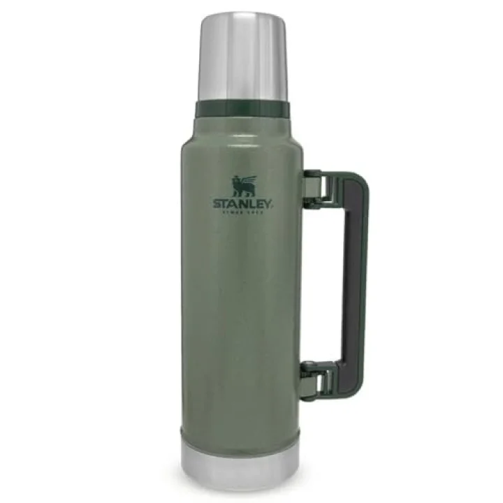 Classic Legendary Vakumlu Termos 1.4 Litre - Yeşil (Hammertone Green) | Paslanmaz Çelik | 40 saat boyunca sıcak veya soğuğu tutar, sızdırmaz ve bulaşık makinesinde yıkanabilir, BPA içermeyen yalıtımlı