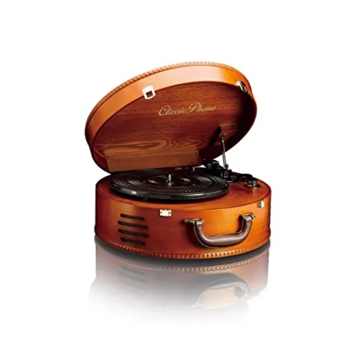 Classic Phono TT 34, Hoparlörlü Ahşap Pikap, Ahşap