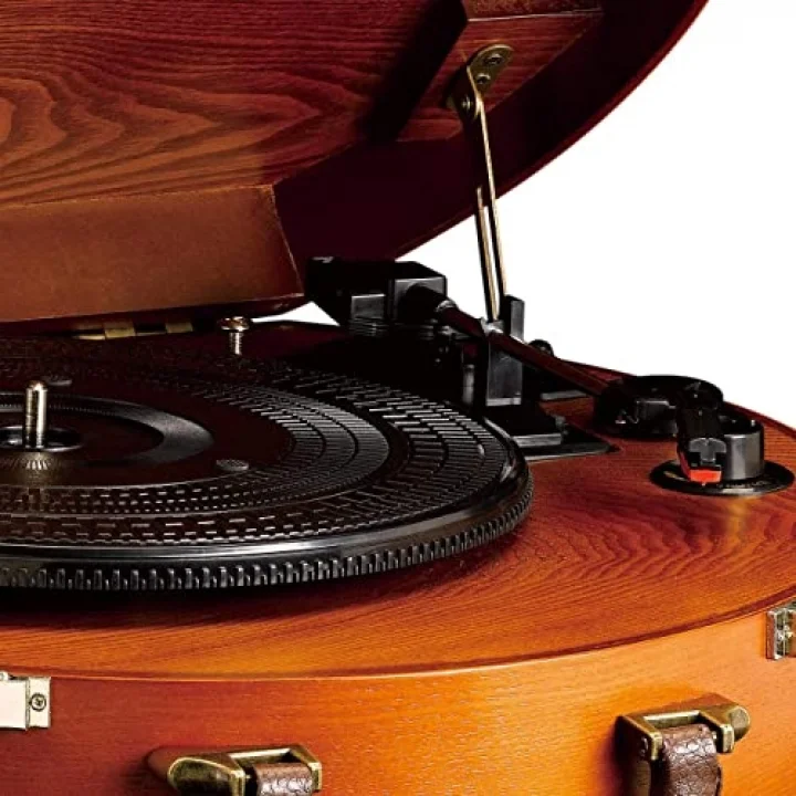 Classic Phono TT 34, Hoparlörlü Ahşap Pikap, Ahşap