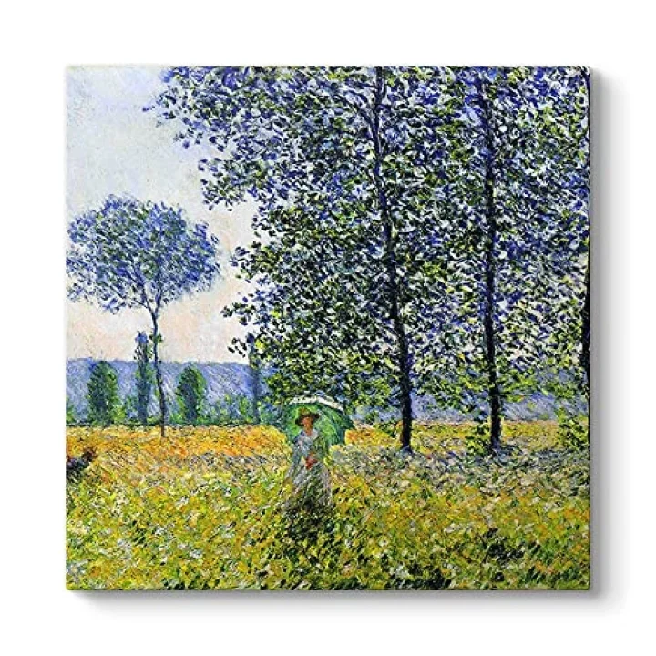 Claude Monet - Kavaklar Altında Tablosu 60 x 60