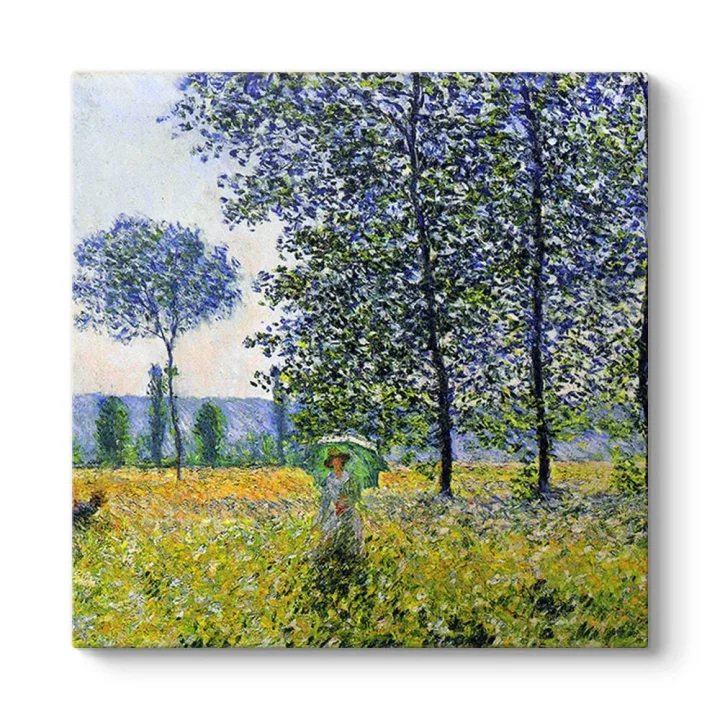 Claude Monet - Kavaklar Altında Tablosu 60 x 60
