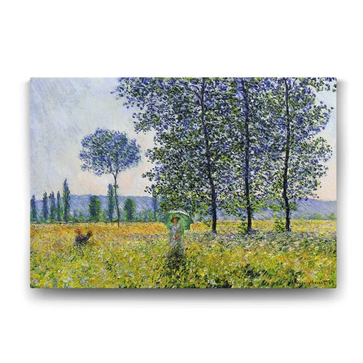 Claude Monet - Kavaklar Altında Tablosu - 75x50cm