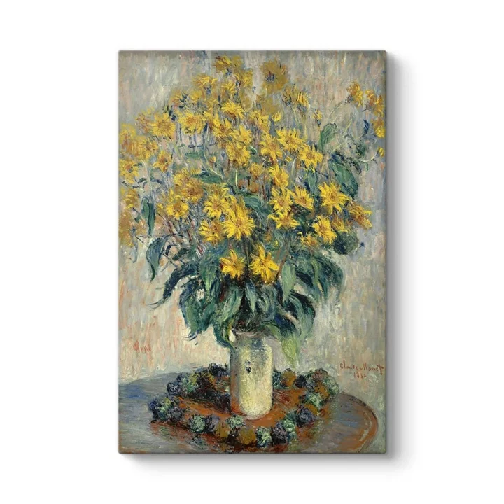 Claude Monet - Kudüs Enginar Çiçekleri Tablosu 30 x 45
