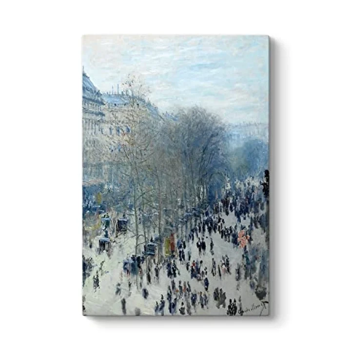 Claude Monet - Paris Bulvarı Kanvas Tablo 50 x 75