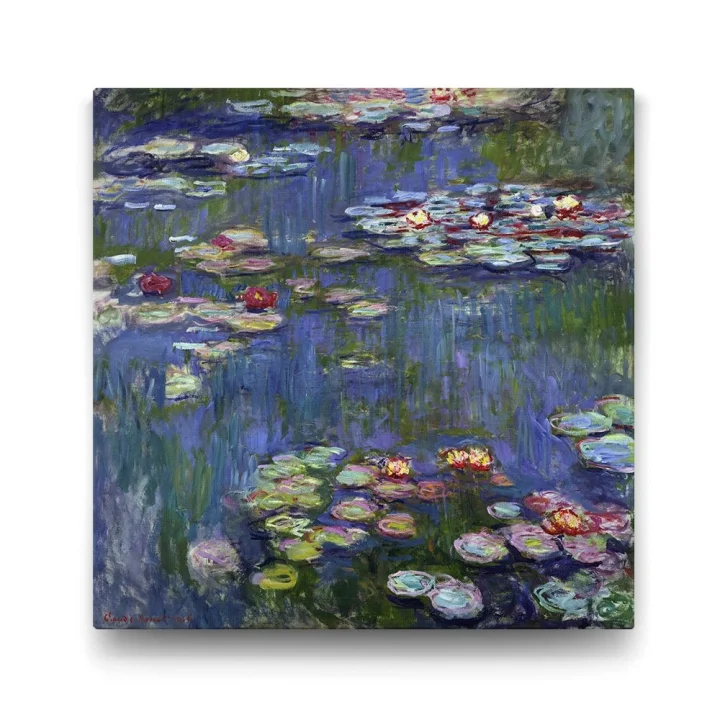 Claude Monet - Water Lilies Tablosu - 60x60cm