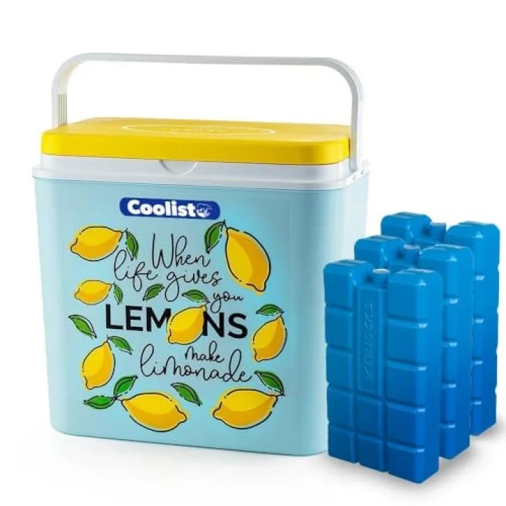 CLB30LM Limon Desenli Buzluk, 30 Litre + 3 Adet Buz Kaseti 400gr