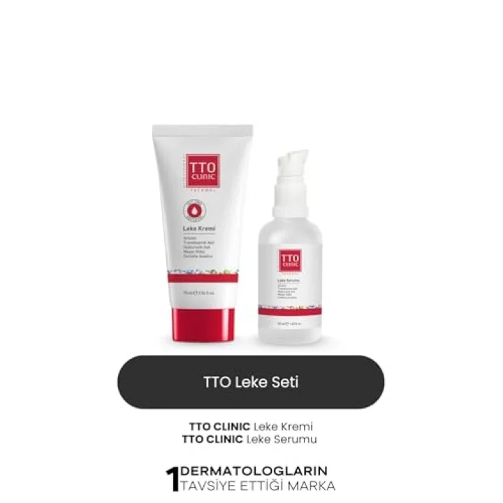 Clinic Leke Kremi 75ml + Leke Serumu 50ml, Cilt Bakım Seti