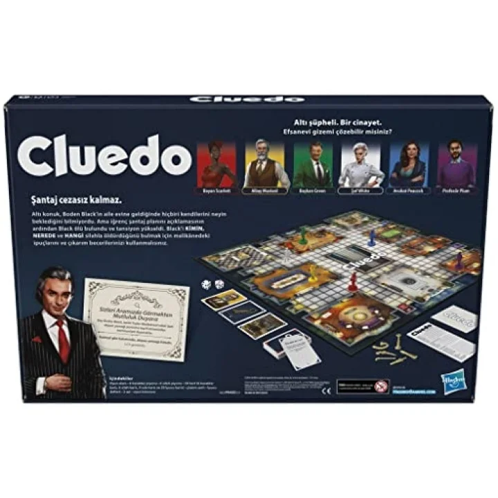 CLUE Cluedo 6 Kişilik Tahta Oyunu