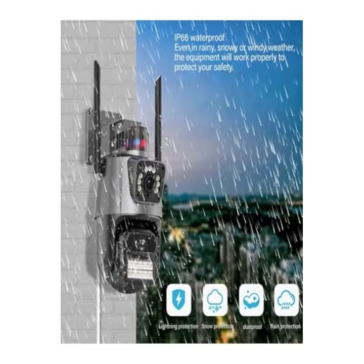CMR7 8MP PTZ Dış Mekan Full Hd Wifi Kamera Su Geçirmez Hareket Sensörlü Gece Görüşlü IP Kamera