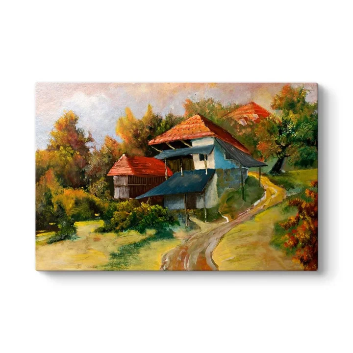 Çoban Ressam Manzara Tablosu 45 x 30